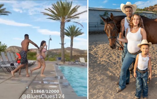 Rapper americano é filmado chutando esposa grávida dentro de piscina