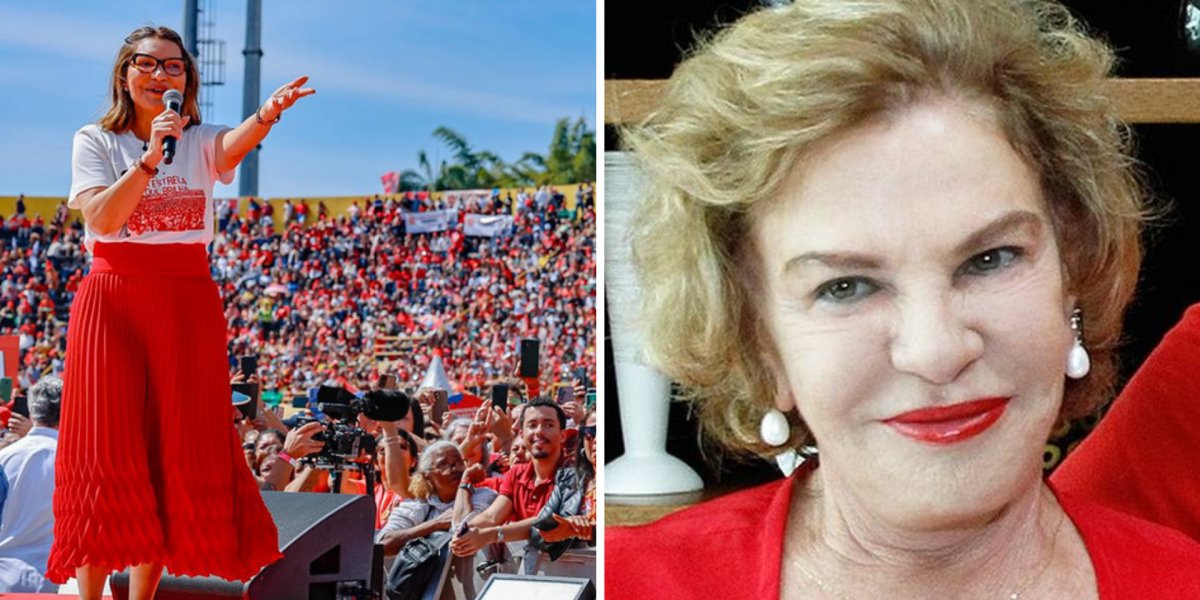 Janja homenageia Dona Marisa em ato de lançamento de campanha de Lula