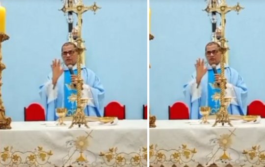 Tiroteio interrompe missa transmitida ao vivo e assusta fiéis dentro da igreja