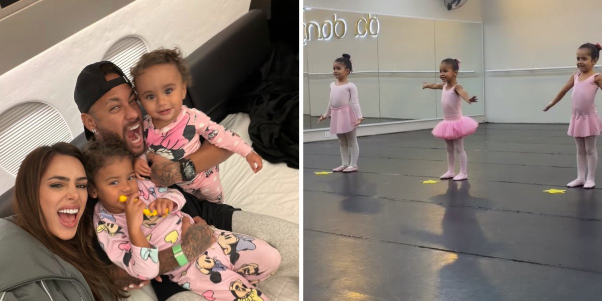 Neymar se emociona ao ver apresentação de balé da filha Mavie