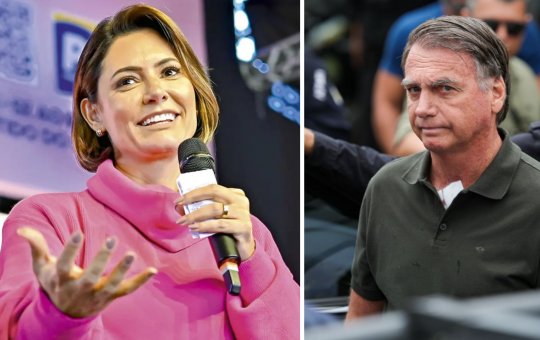 Michelle diz que Bolsonaro mandou "abraço e saudade hétero" para deputado do DF 