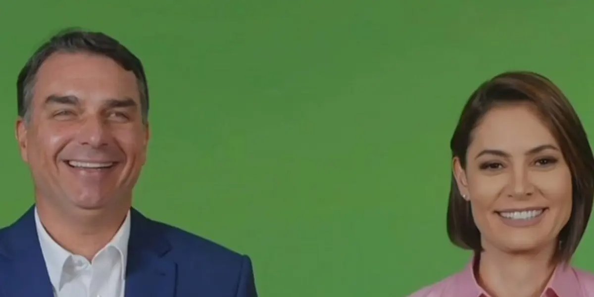 Após desentendimentos, Michelle Bolsonaro e Flávio aparecem juntos em vídeo de campanha