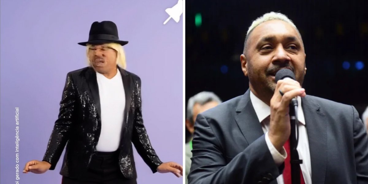 Tiririca aparece caracterizado como Michael Jackson em vídeo de campanha feito com IA