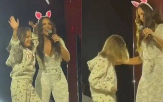Filha de Ivete Sangalo dança com a mãe no palco e viraliza nas redes sociais