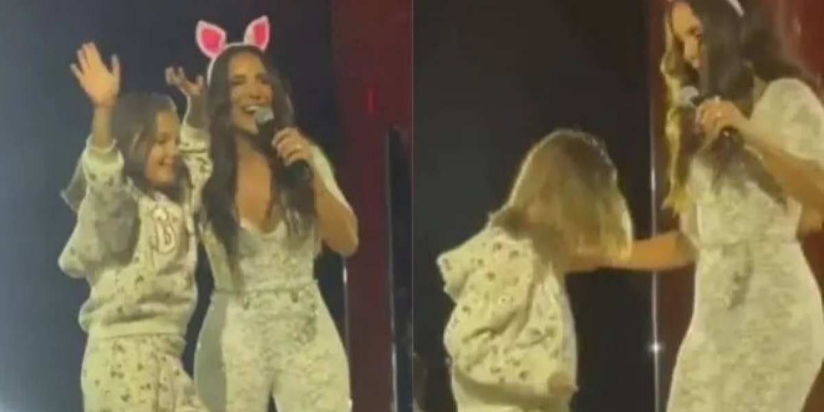 Filha de Ivete Sangalo dança com a mãe no palco e viraliza nas redes sociais