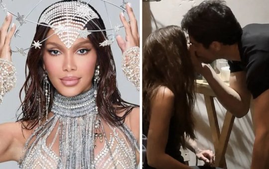 Anitta e Danilo Mesquita são flagrados aos beijos pela primeira vez em público