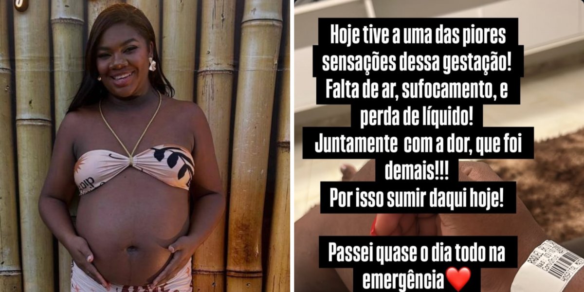 Grávida, Raquel Brito tranquiliza fãs após precisar de atendimento médico