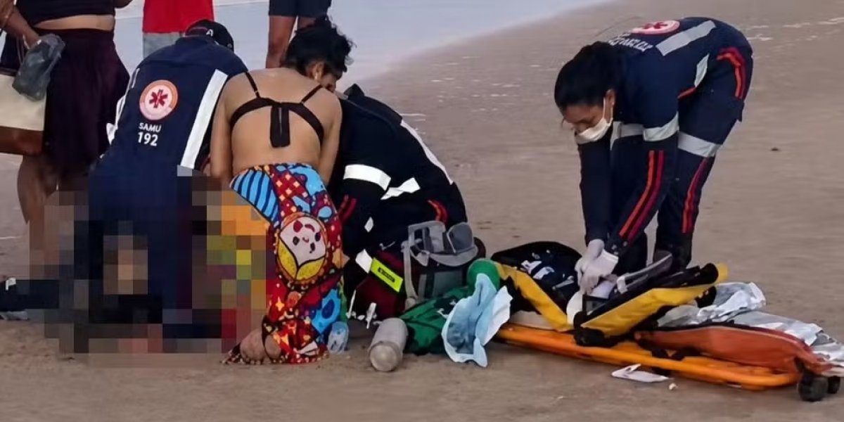 Turista mineiro morre afogado após salvar filho em praia de Ilhéus