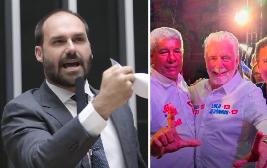 Eduardo Bolsonaro critica deputado do PL após apoio a Jerônimo Rodrigues na Bahia