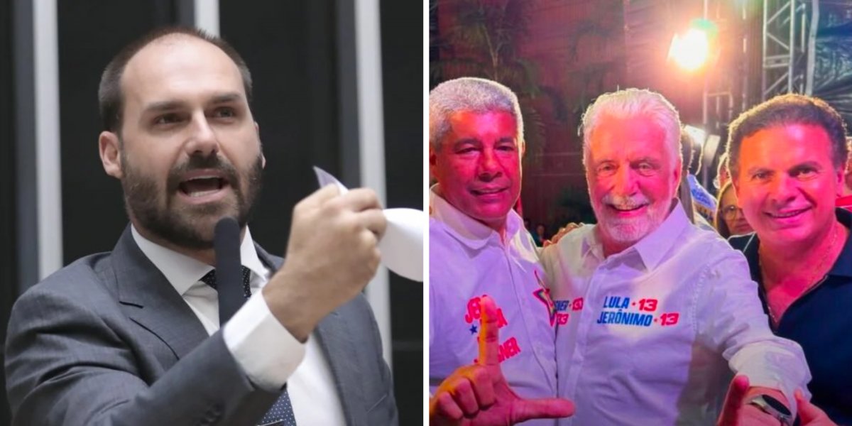 Eduardo Bolsonaro critica deputado do PL após apoio a Jerônimo Rodrigues na Bahia