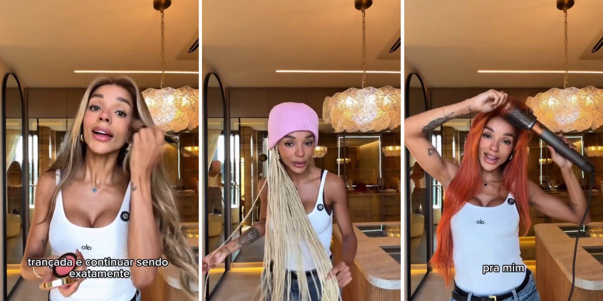 Brunna Gonçalves rebate críticas sobre uso de laces: “Eu posso dormir morena, acordar loira”