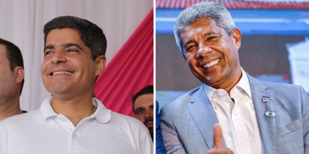 Quaest aponta empate técnico entre ACM Neto e Jerônimo pelo Governo da Bahia