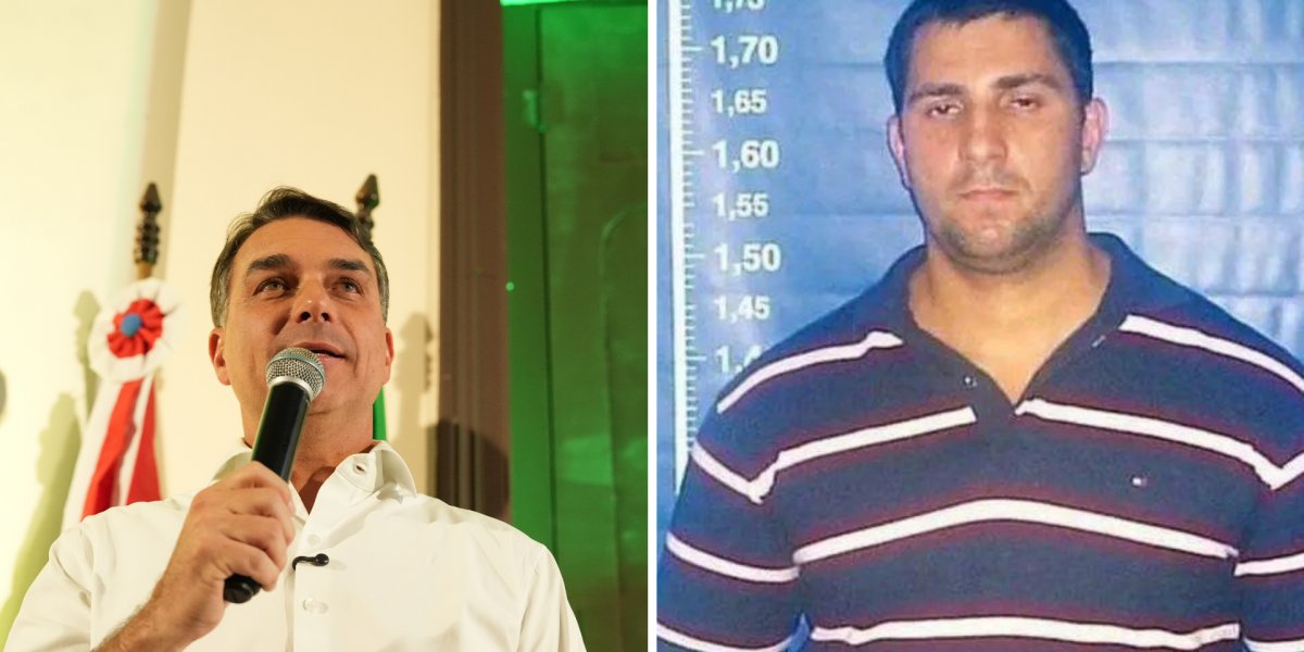 “Eu não posso ser responsabilizado”: Flávio Bolsonaro defende homenagem a Adriano da Nóbrega no JN