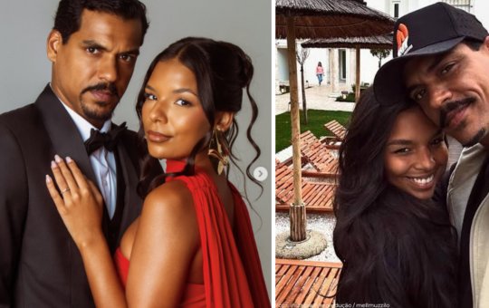 Mell Muzzilo e Marcello Melo Jr. trocam alianças em celebração de noivado