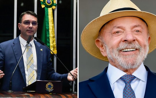 Flávio Bolsonaro e Lula empatam matematicamente no 2º turno, segundo a Real Time/Big Data