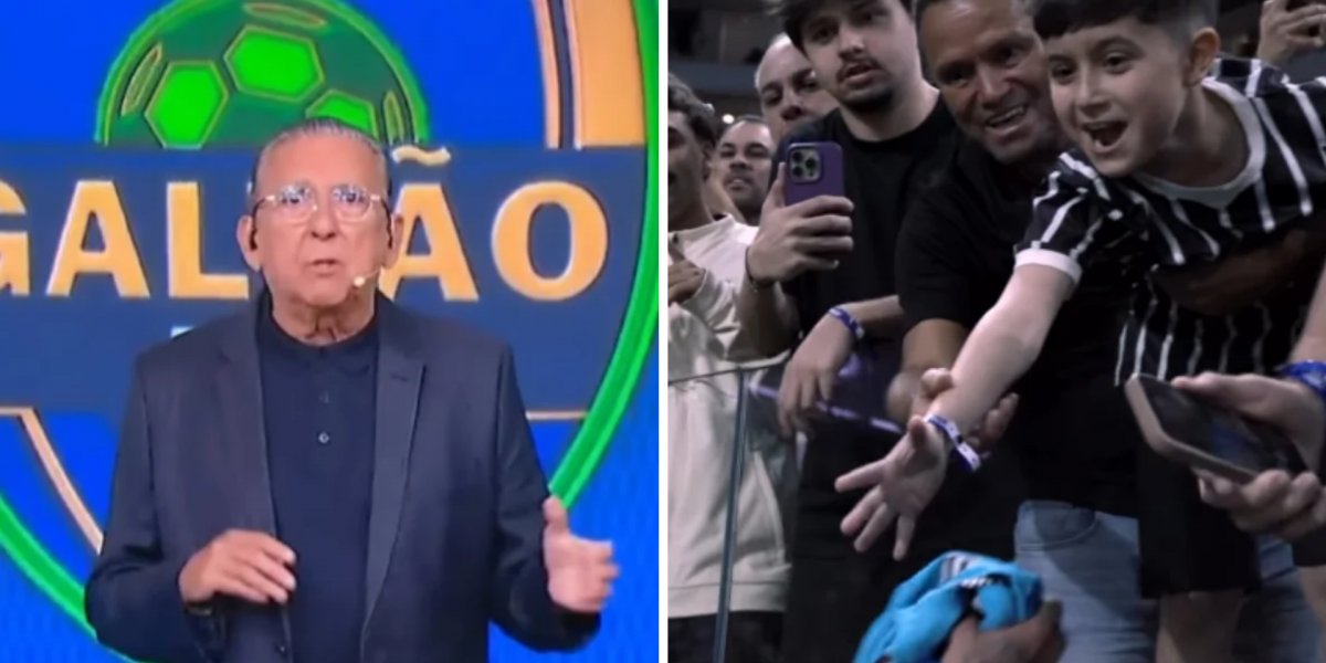 Galvão Bueno pede punição a torcedores após criança ser hostilizada por ganhar camisa de Neymar