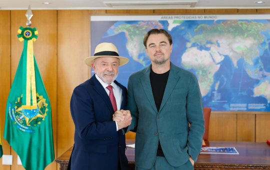 Leonardo DiCaprio encontra Lula e fala sobre proteção da Amazônia e povos indígenas