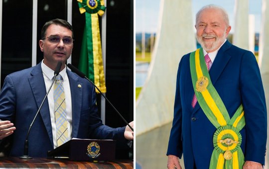 Flávio Bolsonaro cobra posicionamento de Lula após conversas vazadas de Moraes e Vorcaro e diz: 'Ele tem o rabo preso'