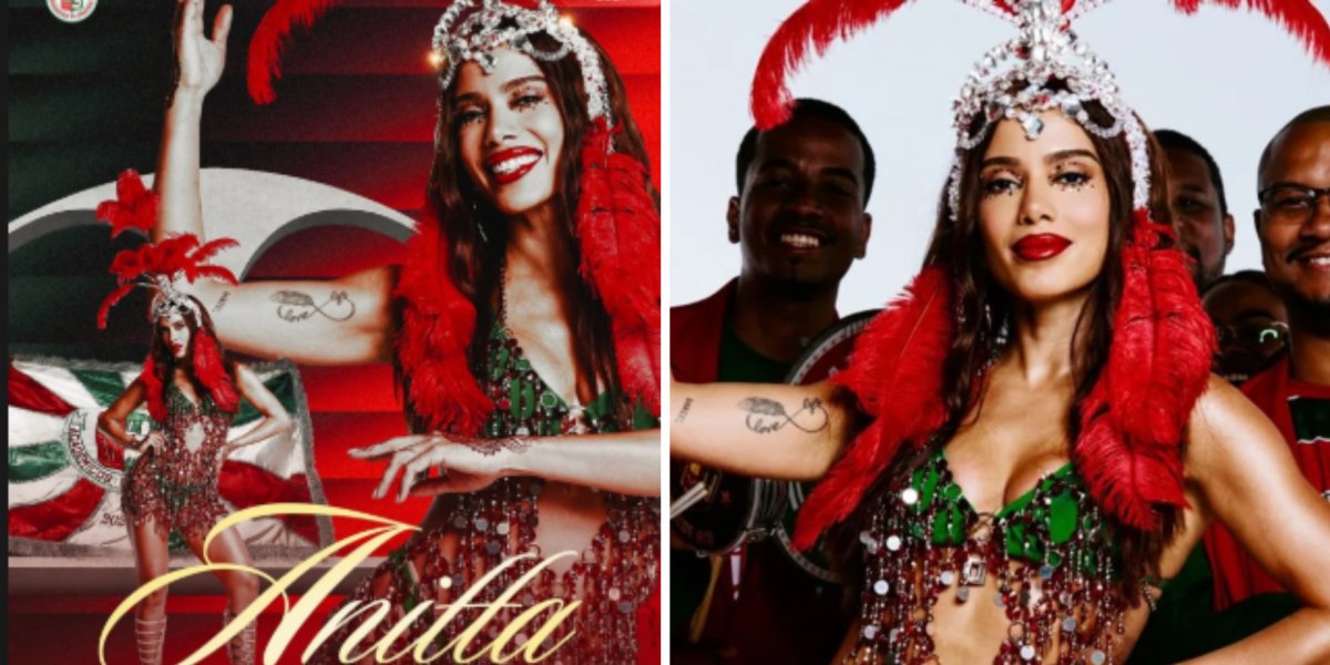 Anitta mostra gingado em primeiro registro como rainha de bateria da Grande Rio