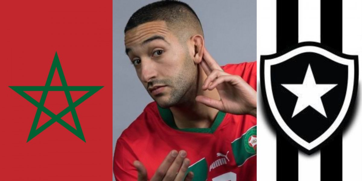 Do país da estrela para o clube da estrela: Ziyech, craque marroquino, desembarca no Rio para assinar com o Botafogo
