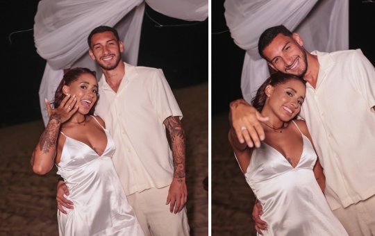 MC Loma é pedida em casamento na praia e declara: “Escolheria mil vezes”