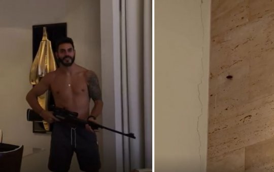 Cantor sertanejo Rodolffo atira e mata barata dentro de casa: "Não entra no meu quintal"