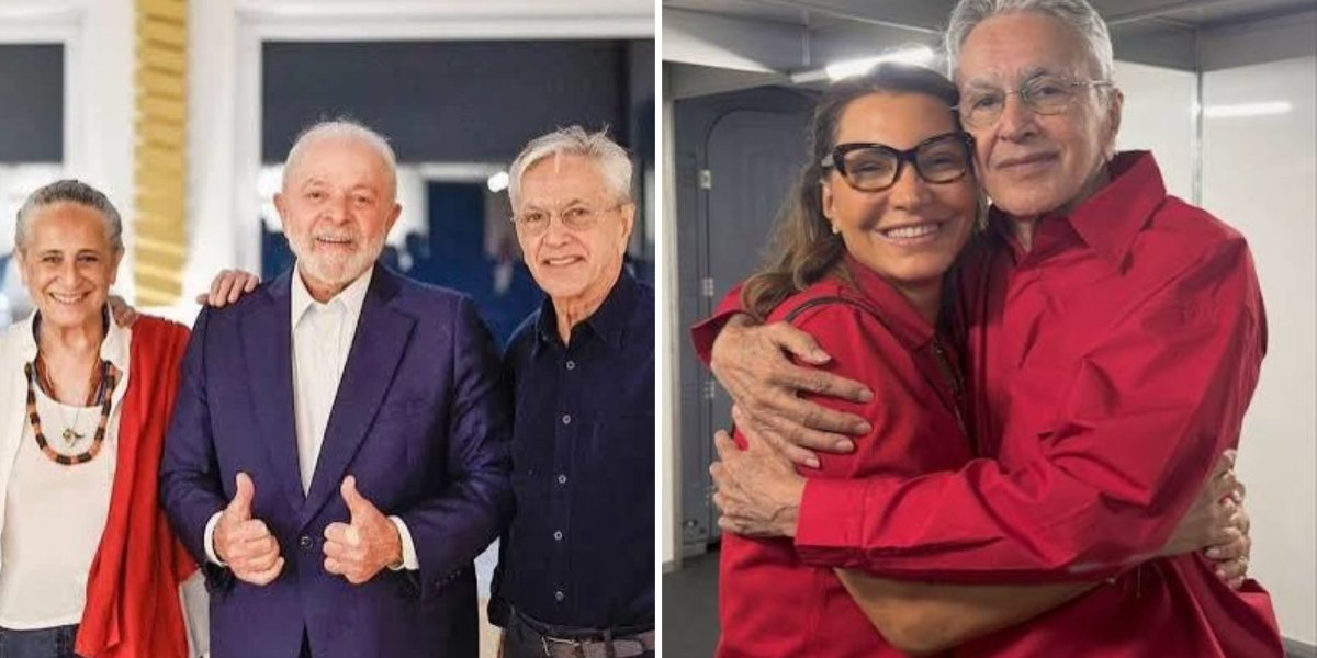 Com presença de Janja, Caetano Veloso também presta apoio a Lula durante show: 'Bora, Lula'