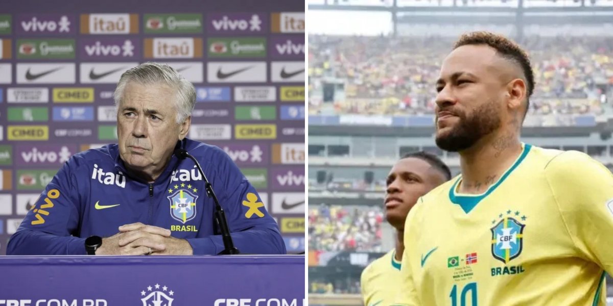 Ancelotti confirma que Neymar não deve mais jogar pela Seleção Brasileira: "Já confirmou que não quer voltar à Seleção"