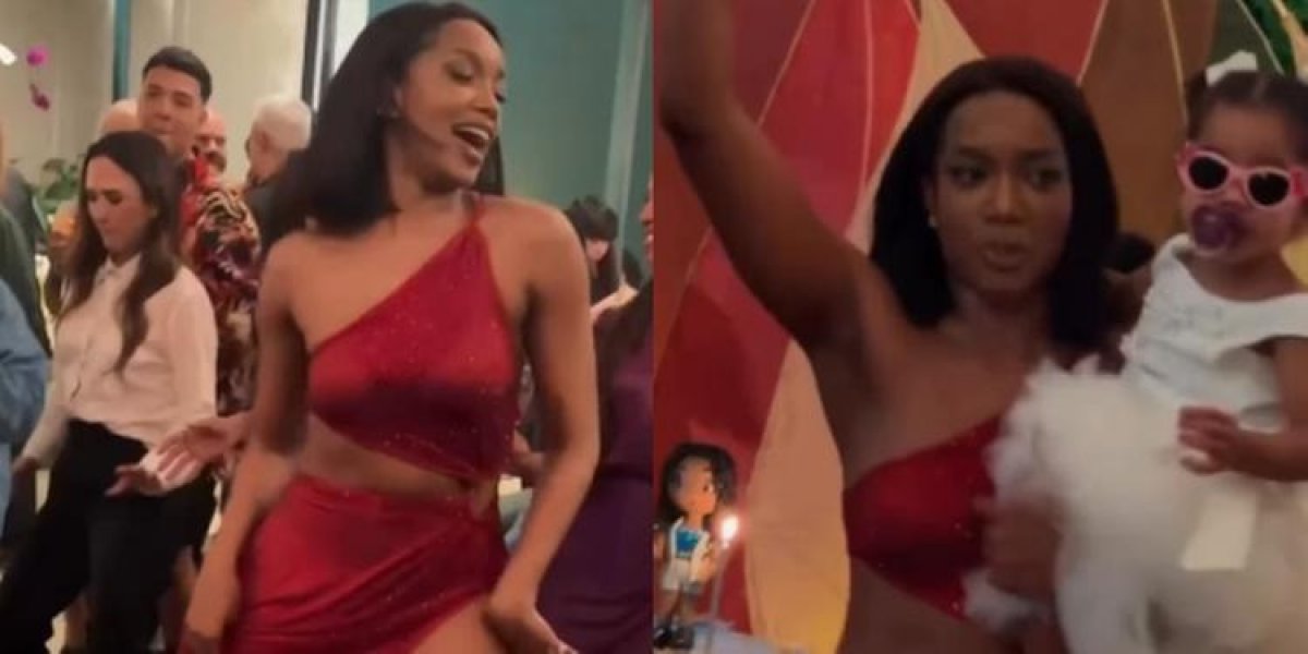 IZA comemora aniversário de 36 anos com festa ao lado de amigos e familiares