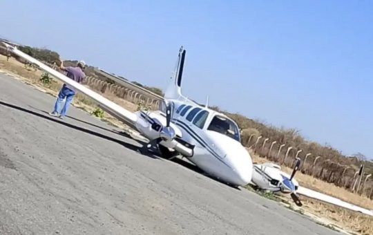 Avião de deputado federal Cláudio Cajado faz pouso de emergência no interior da Bahia