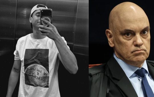 Nikolas usa camiseta com frase “Sou ladrão e vacilão” para atacar Moraes após vídeo de jatinho