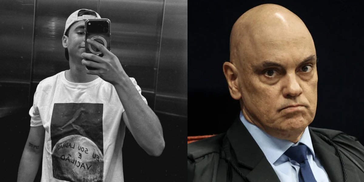 Nikolas usa camiseta com frase “Sou ladrão e vacilão” para atacar Moraes após vídeo de jatinho