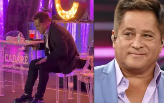 Leonardo aparece inquieto durante show sem beber e chama atenção nas redes