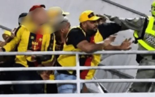 Torcedor do Sport é preso após agredir policial durante confusão em jogo contra o CRB