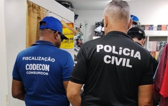 Operação apreende mais de 8,5 mil produtos com indícios de falsificação em Salvador e Lauro