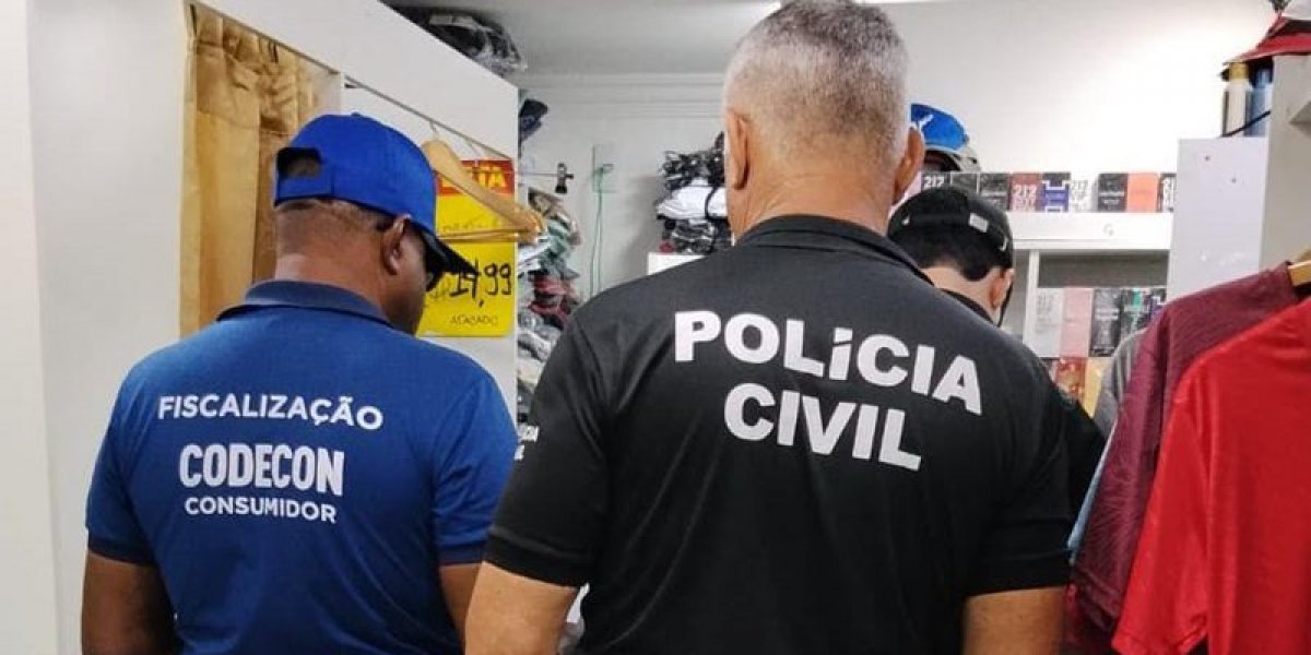 Operação apreende mais de 8,5 mil produtos com indícios de falsificação em Salvador e Lauro