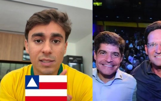 Nikolas Ferreira divulga “colinha” de votos para a Bahia e declara apoio a ACM Neto, João Roma e aliados