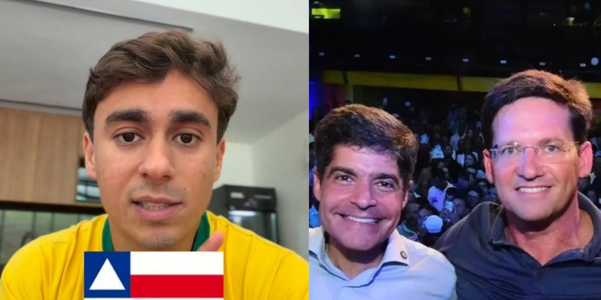 Nikolas Ferreira divulga “colinha” de votos para a Bahia e declara apoio a ACM Neto, João Roma e aliados