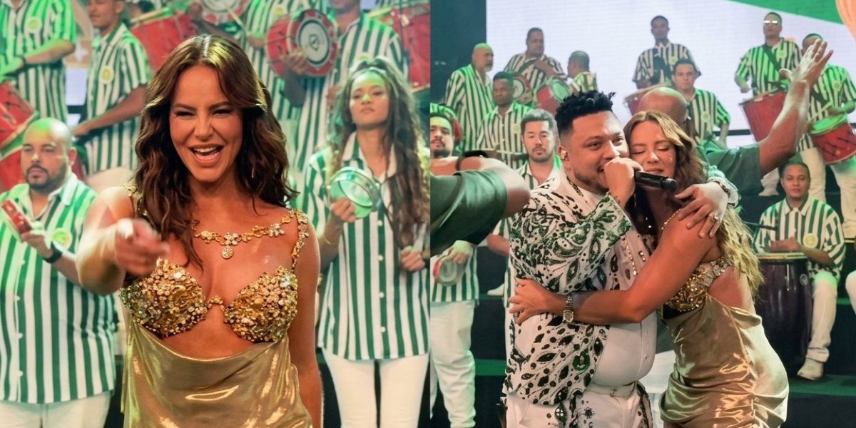 Paolla Oliveira mostra bastidores da recepção como nova rainha de bateria da Imperatriz