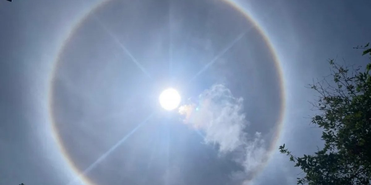 Céu de Salvador ganha “anel” ao redor do Sol e chama atenção de moradores