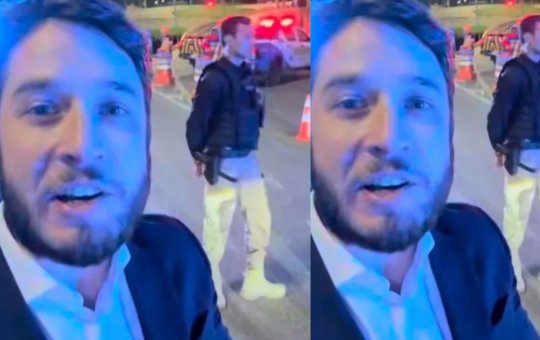 Homem tem celular derrubado por segurança de casamento do filho de Alexandre de Moraes