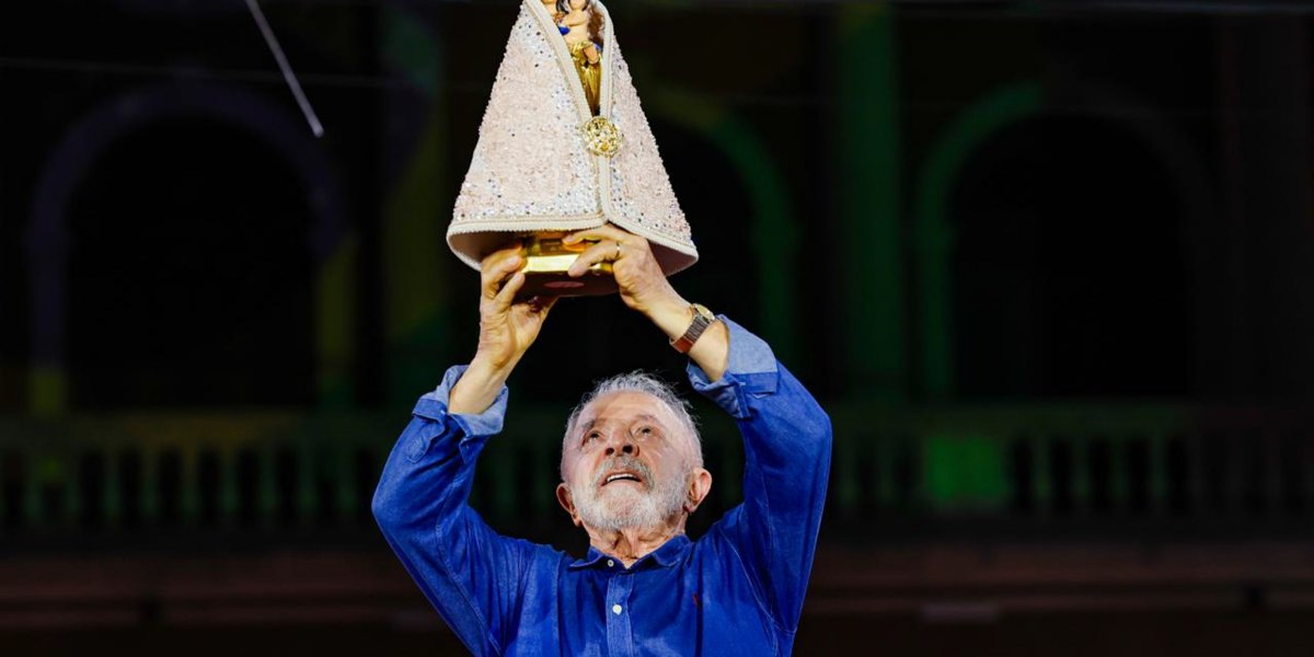 Lula diz que “ninguém vai avacalhar com Nossa Senhora Aparecida” enquanto for presidente