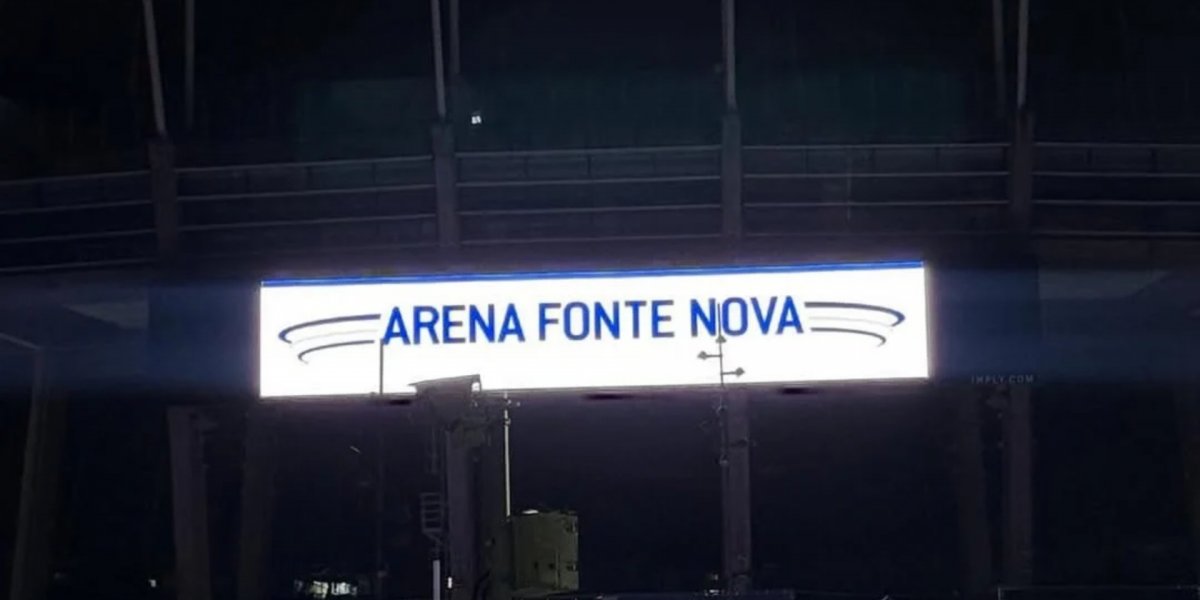 Arena Fonte Nova retoma nome original após proibição de publicidade de casas de apostas