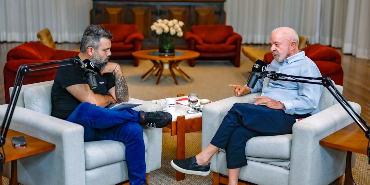 Durante entrevista no Flow, Lula chama Bolsonaro de 'ridículo e incompetente'