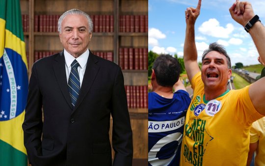 Michel Temer declara apoio a Flávio Bolsonaro no segundo turno e fala em “mudança”