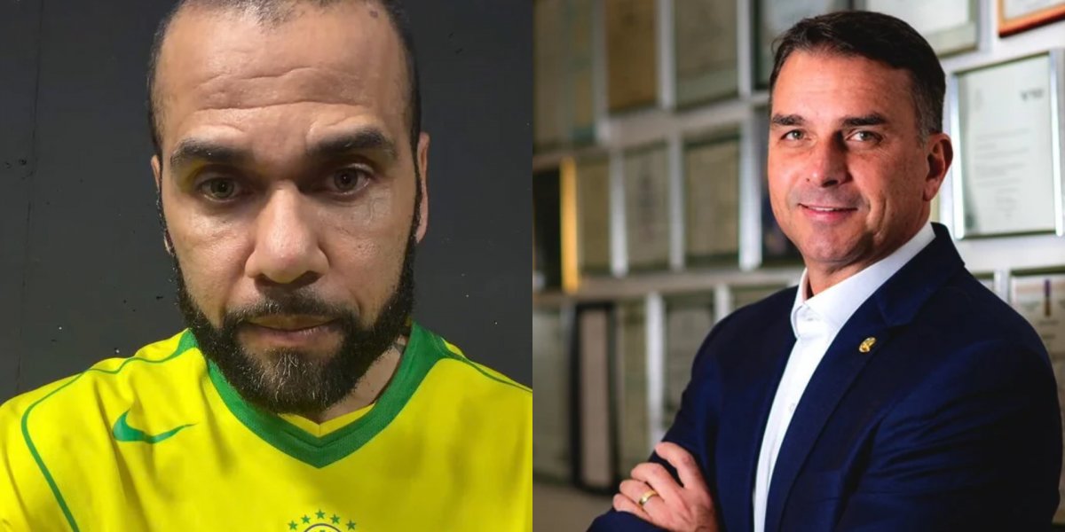Daniel Alves cita “Espírito Santo” ao declarar apoio a Flávio Bolsonaro