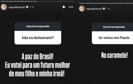 Raquel Brito é perguntada em quem votou nas eleições e diz: 'Votei para um futuro melhor'