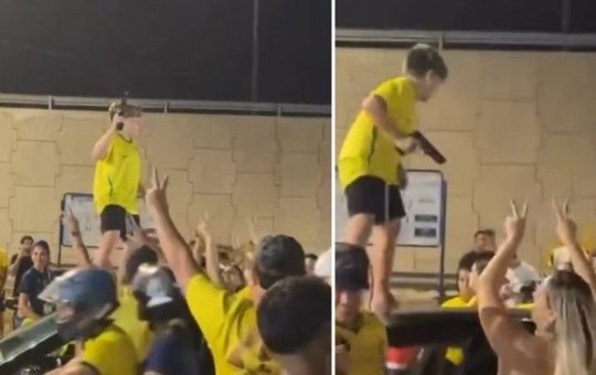 Criança aparece com objeto semelhante a arma durante comemoração política no RN; polícia apura caso