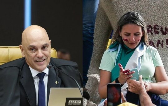 Moraes autoriza “Débora do Batom”, condenada pelo 8 de Janeiro, a cumprir pena no semiaberto