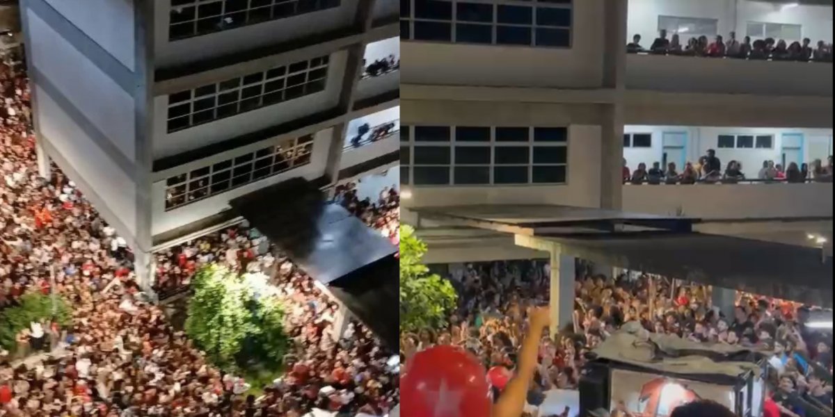 Estudantes da UFBA se mobilizam e fazem ato pró-Lula pelas ruas de Salvador
